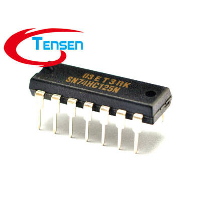 

200Pcs/Lot 74HC125 SN74HC125 SN74HC125N Quadruple Buffer / Line Driver (3-State) DIP-14