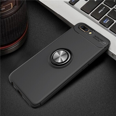 

OPPO R11 роскошь металлическое кольцо, магнитные брекет - shockproof охлаждения тпу телефон дело