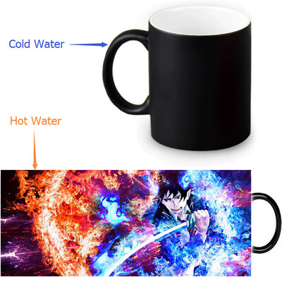 

Ao no Exorcist 350ml/12oz Heat Reveal Mug Color Change Coffee Cup Sensitive Morphing Mugs Magic Mug Milk Tea Cups
