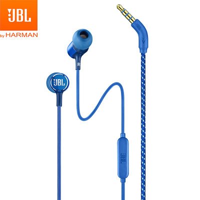 

JBL LIVE 100 Stereo In-Ear Headphones Headsets Cell Phone Headphones Sports Headphones Computer Gaming Headphones With Michael Call Blue