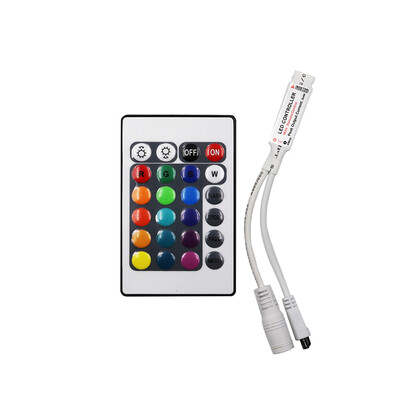 

LED RGB контроллер DC12V мини 24 ключ ИК пульт дистанционного управления для 3528 5050 RGB LED strip