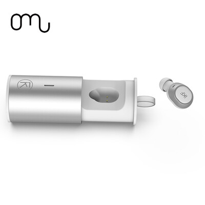 

Omu M2 Stealth Bluetooth-гарнитура Mini Wireless Sport Бегущий бизнес В-ухо Автомобильные супермалые наушники Apple / Android vivo Huawei просо OPPO Мобильный телефон Universal White Silver
