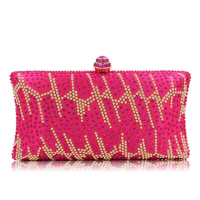

Milisente New Diamond Women Clutches Ladies Evening Bags Girl Party Wedding Purse Noble Royal Blue Clutch Bag With Chain