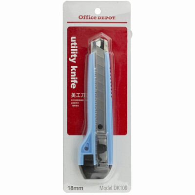 

Office Depot (Office Depot) DK109 нескользящей самоблокирующийся нож / нож / точилка 18мм цвет случайным