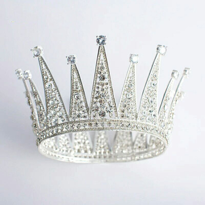 

Bride Princess Tiara Luxury Crystal Crown Hair Accessories For Wedding