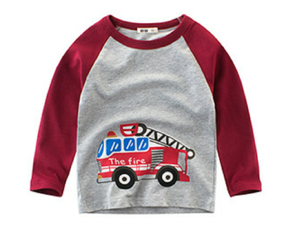 

2018 boys spring & autumn long-sleeves T-shirt children T-shirt cartoon printed bottom