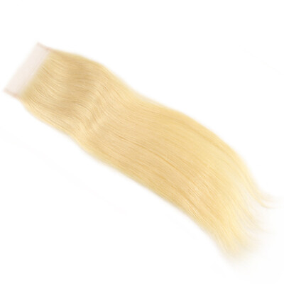 

NamiHair Wholesale Price 4x4 Pure Color 613 Lace Closure Brazilian Straight Remy Human Hair Free Part 10"-20"inch