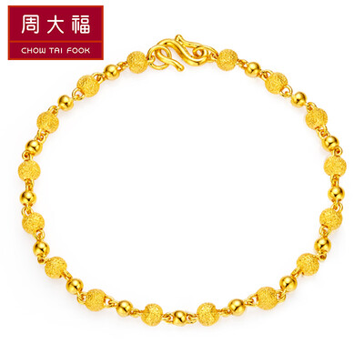 

CHOW TAI FOOK Gift Waiting Beaded Gold Gold Bracelet F1932 148 175cm Approx 81g
