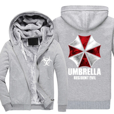 

2018 New Men Anime Resident Evil umbrella Hooded hoodies sweatshirt Jacket Sweatshirt USA Size