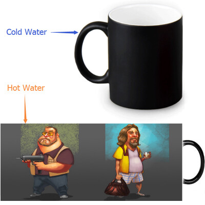 

The Big Lebowski 350ml12oz Heat Reveal Mug Color Change Coffee Cup Sensitive Morphing Mugs Magic Mug Milk Tea Cups