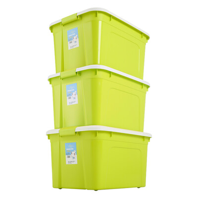 

Vozhi vozvo plastic storage box storage box clothes quilt storage turnover storage box with lid storage box 3 Pack