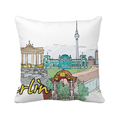 

Germany Berlin Landmark Architecture Square Throw Pillow Insert Cushion Cover Home Sofa Decor Gift