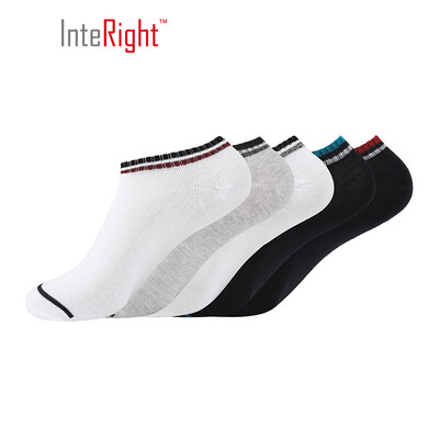 

INTERIGHT boat socks mens cotton four seasons breathable boat socks 5 loaded color C