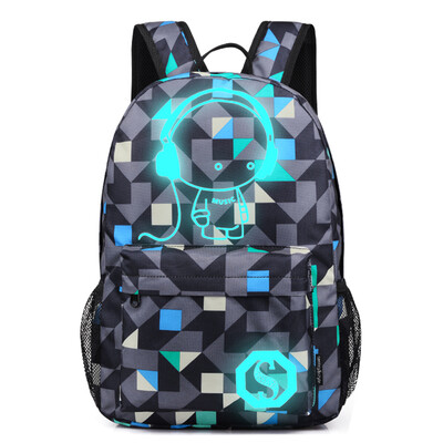 

Fashion trends night sky shoulders men&women Korean&Korean sports backpack junior high school students schoolbag ca