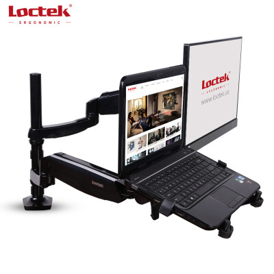 

Loctek Dual Arm Monitor Mount Gas Spring Desk Top Mount for 10-27 Monitor&Laptop