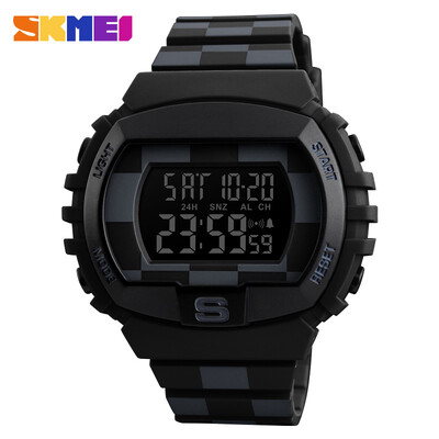 

2017 New SKMEI Mens Sport Watch Digital Watch Digital LED Calendar Water Resistant Water Proof Alarm Stopwatch Noctilucent
