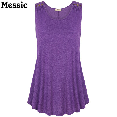 

Timeson Summer 2018 Sleeveless Solid Tee V-Neck Women Tanks Wool Button Big Hem Long Loose Tunic Casual Vest Female Knitted Tops