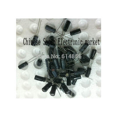 

100PCS 16V 100UF 57 5X7MM 100UF DIP Aluminum electrolytic capacitors