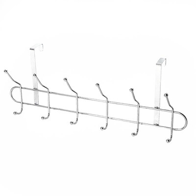 

Bingyou stainless steel clothes hook bathroom hook bathroom bedroom coat hats back door hook strong row hook double row 6 hook
