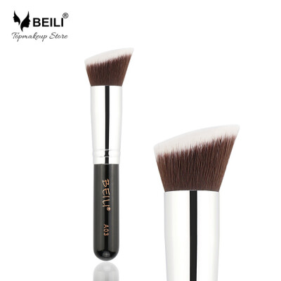 

BEILI A03 Kabuki Angled Foundation Rouge Синтетические макияжные кисти Плотные волосы