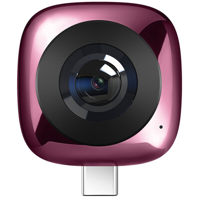 

Huawei HUAWEI panoramic camera 360° photo VR photo social sharing fun special effects plug&play 5K HD photo family portrait photo animation production pink