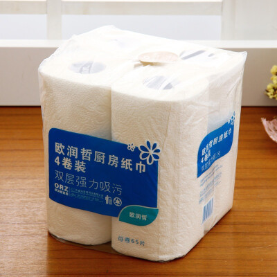 

Jingdong Supermarket] Ou Runzhe 65 section kitchen with towel towel 4 package