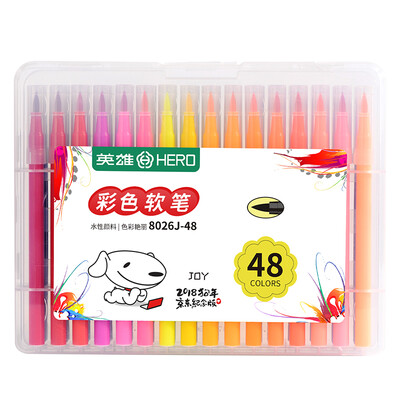 

Jingdong JOY joint name hero HERO 48 color washable color soft pen student calligraphy account painting pen small beauty pen