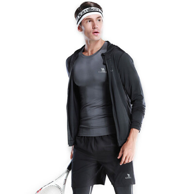 

CAMEL Mens Quick-Drying Clothes Training Tights Suit
