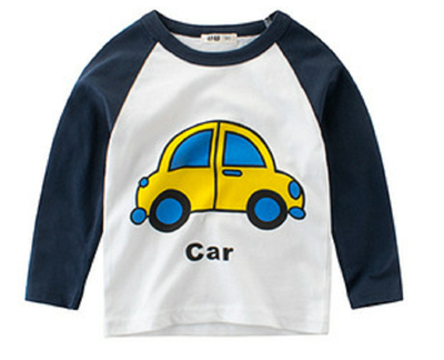

2018 boys spring & autumn long-sleeves T-shirt children T-shirt cartoon printed bottom