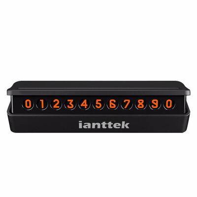 

Love ant ianttek AY-01 car temporary stop shift card hidden car phone number car interior decoration matte black