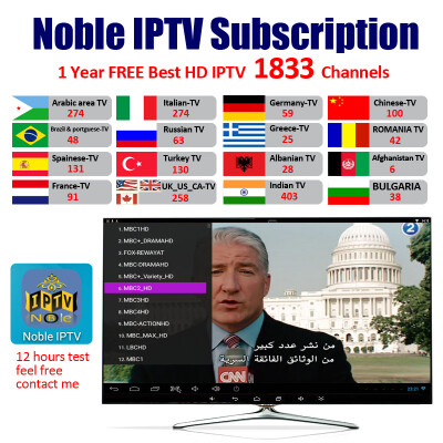 

Best HD IPTV M3U Engima2 1 Year IPTV code Arabic French UK europe Italy code 1800 Channels for Android TV Box europe IPTV server