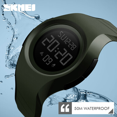 

SKMEI Merk mannen Mannen LED Digitale Militaire Horloge 50  Dive Swim Jurk Sporthorloges Mode Outdoor Waterdicht Horloges 1269