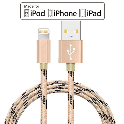 

фги молнии USB - кабель "нейлоновые убраны 8 - зарядка USB - кабели 8pin зарядное устройство шнур для iPhone 7,7 плюс, 6s плюс 5,