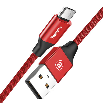 

Baseus Android data cable 2A fast charge Micro mobile phone power cord charging line USB charger cable support Huawei Samsung millet red rice VIVO OPPO 1 m black