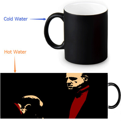 

The Godfather 350ml12oz Heat Reveal Mug Color Change Coffee Cup Sensitive Morphing Mugs Magic Mug Milk Tea Cups