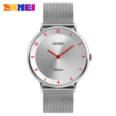 

SKMEI Mens Dress Watch Fashion Watch Quartz Water Resistant Water Proof Stainless Steel Band Charm Luxury Cool Casual Silver