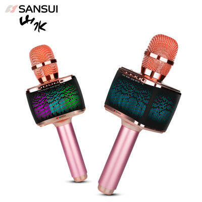 

Landscape sansui K11 National K sing it Wireless Bluetooth mobile phone microphone microphone sound one singing artifact compatible Apple Andrews rose gold Deluxe Edition