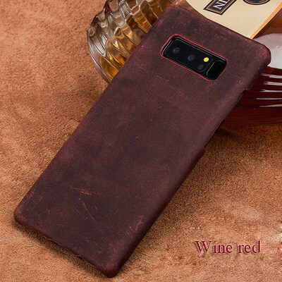 

LANGSIDI натуральный кожаный чехол для Samsung Note 8 Case Vintage Сумасшедшая кожа лошади