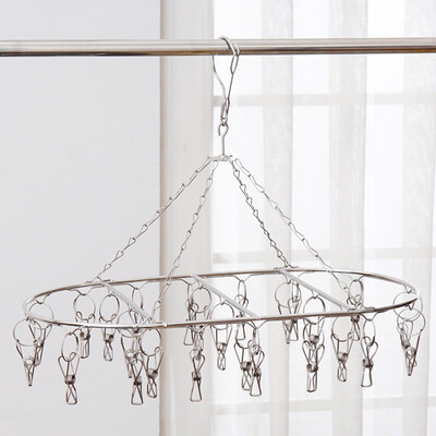 

OURUNZE stainless steel clip&drip hanger with 25clips 2 loaded