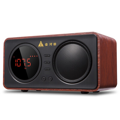 

Golden Field D30 Bluetooth Speaker Wireless Computer Subwoofer Audio Mobile Car Player Outdoor Portable Card Mini Sound Red Wood Grain