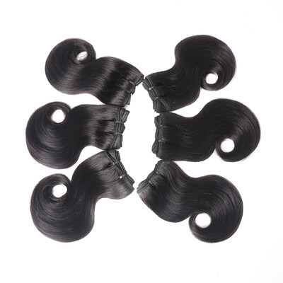 

Brazilian Body Wave Virgin Hair 6 Bundles 50gpc 8 Brazilian Human Hair Weave Hair Extensions Natural Color