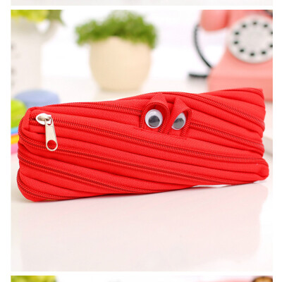 

Pencil Case Cute Solid Color Simple Pencil Bag Pencil Case Zipper Bag Stationery Pouch Pen Holder Cosmetic Makeup Tool Kawaii Bag