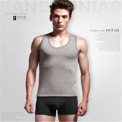 

2018 autumn&winter mens thick&velvet warm vest not inverted cashmere cotton jacket mens vest