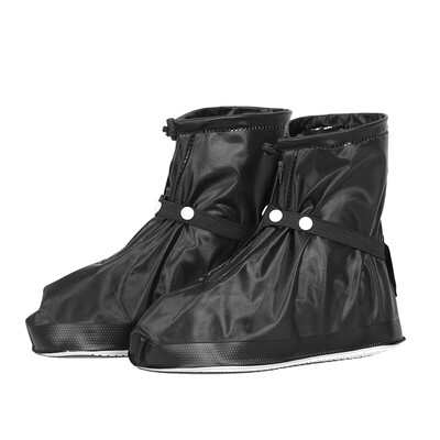 

More beautiful memory rain boots waterproof rain boots rainy day non-slip waterproof shoes cover men&women non-slip thick wear-resistant rain boots set strap black XXL code