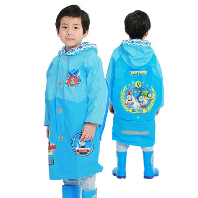 

Thomas&friends Thomas & Friends childrens raincoat boys poncho PVC with a bag padded cartoon pupils raincoat TY-010  code