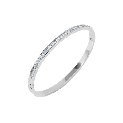 

Korean womens diamond bracelet ultra flash small square drill titanium steel buckle bracelet fashion OL ladies bracelet