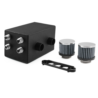 

Ryanstar Aluminium Racing Turbo 4 Port 10AN fitting Oil Catch Can Breather Tank For Hond* Acur* Integr* EK EG DC