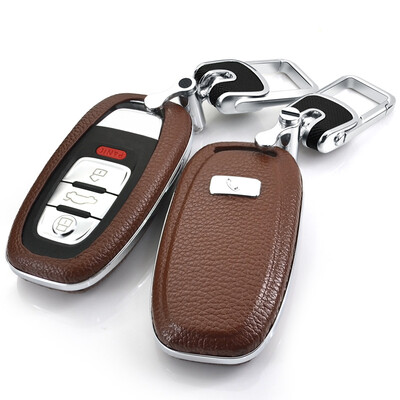

SAIBON Audi key plug-in car leather key case protective case smart
