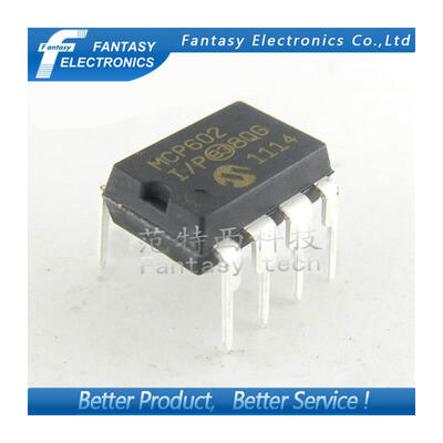 

10PCS MCP602-I/P DIP8 MCP602 DIP 2.7V to 5.5V Single Supply CMOS Op Amps free shipping