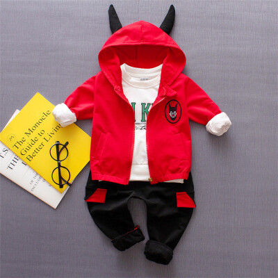 

Autumn Fashion Children Clothing Sets Long Sleeve Kids Clothes Sports Suit for boys jacket shirtpant 3-Piece Suit Set